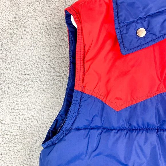 Vintage JC Penney Puffer Vest Mens Medium Blue Ski Snowboard 70s 80s Outdoor - Picture 6 of 11